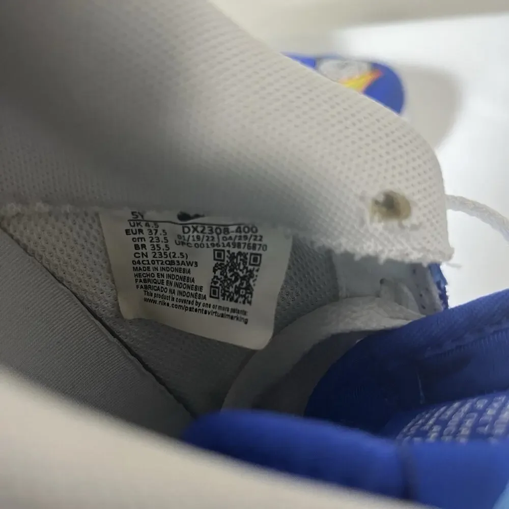 Rare Nike Air Force 1 Patched Up LA Blue Sneakers‎ Size 5Y Anniversary Edition